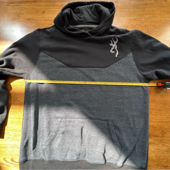 ⭐️ Browning Cohos Sweatshirt Hoodie Black Gray Size XL - Picture 8 of 12